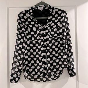 Express Portofino Shirt hearts